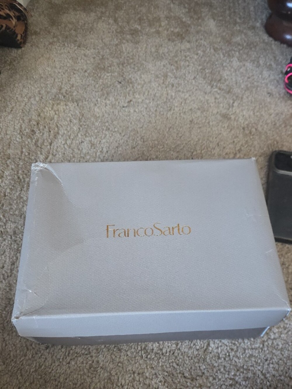 Franco Sarto Leopard Print Ankle-Strap Heels - Black & Tan - Picture 5 of 5